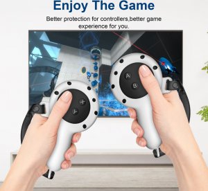 Vortex Virtual Reality Silikonowe pokrowce na kontrolery+uchwyt do Meta Quest 3 | Szary 7