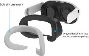 Vortex Virtual Reality Silikonowa ochronka na twarz do Meta Quest 3 | Szara 2