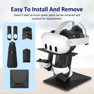 Vortex Virtual Reality Stojak do gogli Meta Quest 3 | Czarny 4