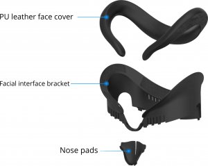 Vortex Virtual Reality 3w1 Komplet nakładek na twarz | do Meta Quest 3 2