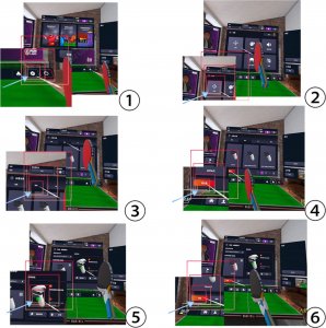 Vortex Virtual Reality Rakietki ping-pong do tenisa stołowego| do Meta Quest 3 6
