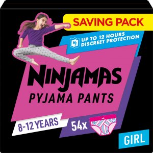 Pampers NINJAMAS MB PANTS 8-XXXLARGE 54 GIRL 2