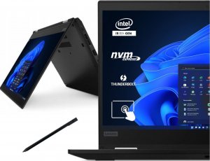 Laptop Lenovo Thinkpad X390 Yoga 2w1 i5-8365U 8GB 256GB SSD Dotykowy/Tablet FHD IPS W11 Pro + Rysik Ultrabook 1