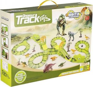 Springos Tor wyścigowy park dinozaurów zestaw 320 elementów zabawka dla dzieci UNIWERSALNY 5