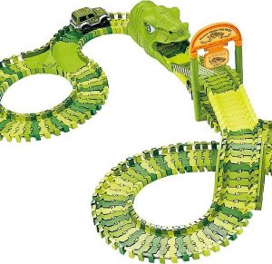 Springos Tor wyścigowy park dinozaurów zestaw 320 elementów zabawka dla dzieci UNIWERSALNY 6