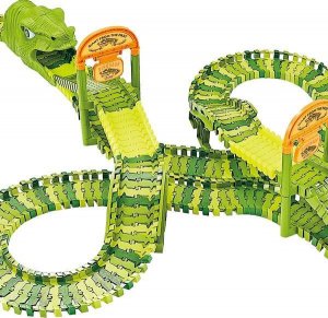 Springos Tor wyścigowy park dinozaurów zestaw 320 elementów zabawka dla dzieci UNIWERSALNY 7