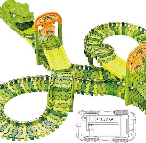 Springos Tor wyścigowy park dinozaurów zestaw 320 elementów zabawka dla dzieci UNIWERSALNY 10