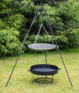 RUSZT GRILLOWY CHROMOWANY SIATKA NA GRILA 60CM 3