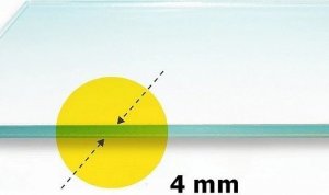 Hurtex Szyba czyszcząca się do Kominka, pieca na wymiar 2