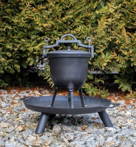 Palenisko ogrodowe Duże stalowe na ognisko kociołek 70CM grubość blachy 2mm 9