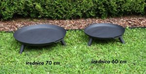 Palenisko ogrodowe Duże stalowe na ognisko kociołek 70CM grubość blachy 2mm 10