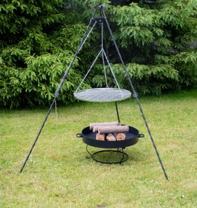 Palenisko ogrodowe TRÓJNÓG OGRODOWY GRILL NAD OGNISKO NA RUSZT KOCIOŁEK 180cm 2
