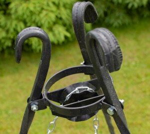 Palenisko ogrodowe TRÓJNÓG OGRODOWY GRILL NAD OGNISKO NA RUSZT KOCIOŁEK 180cm 3