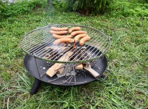 OKRĄGŁY RUSZT WISZĄCY NA TRÓJNÓG GRILL 70CM 6