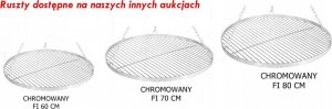 OKRĄGŁY RUSZT WISZĄCY NA TRÓJNÓG GRILL 70CM 7