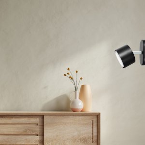 Lampa sufitowa Heckermann Zestaw Lampa punktowa LED 8795313A Czarna 1x głowica + 1x Żarówka LED GX53 7W Neutral 5