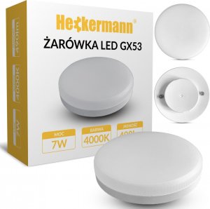 Lampa sufitowa Heckermann Zestaw Lampa punktowa LED 8795313A Czarna 1x głowica + 1x Żarówka LED GX53 7W Neutral 10