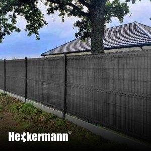 Heckermann Zestaw Siatka cieniująca 1,2x25m - Szara + Opaski zaciskowe 100szt - Szare 5