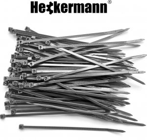 Heckermann Zestaw Siatka cieniująca 1,2x25m - Szara + Opaski zaciskowe 100szt - Szare 8