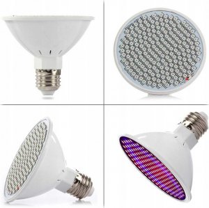 Cronos Żarówka LED do wzrostu roślin Heckermann 150LED MDA-PG01 100W 10