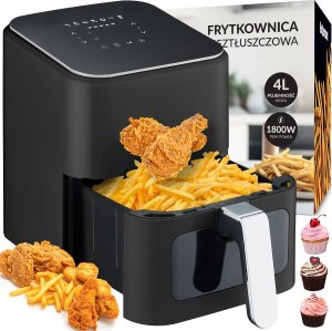 Frytkownica beztłuszczowa Heckermann Frytkownica beztłuszczowa Air Fryer 4L Heckermann RA510D - Srebrny 1