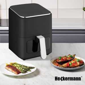 Frytkownica beztłuszczowa Heckermann Frytkownica beztłuszczowa Air Fryer 4L Heckermann RA510D - Srebrny 7