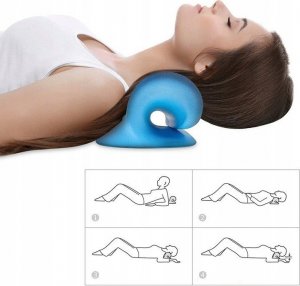 Masażer Poduszka łagodząca bóle szyi i ramion niebieska 3
