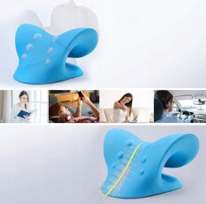 Masażer Poduszka łagodząca bóle szyi i ramion niebieska 4