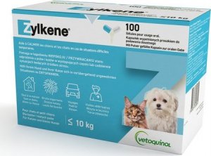 Triton VETOQUINOL Zylkene 75mg Dla Kotów I Psów Niewielkich Rozmiarów Na Uspokojenie 100tab. 2