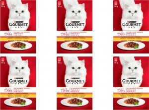 TRITON GOURMET mon Petit Pokarm dla kotów - MIX Drobiowy 72x50g 1