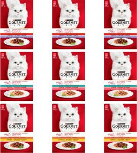 TRITON GOURMET mon Petit Pokarm dla kotów - MIX SMAKÓW 72x50g 1