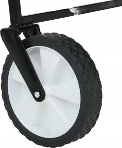 Fancy Garden Wózek turystyczny transportowy TYRS kempingowy składany 145L Czarny 11