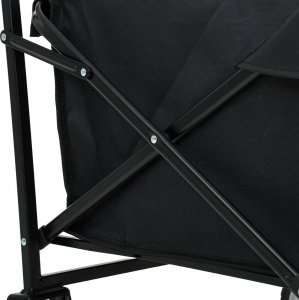 Fancy Garden Wózek turystyczny transportowy TYRS kempingowy składany 145L Czarny 8