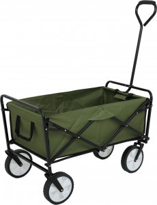 Fancy Garden Wózek turystyczny transportowy TYRS składany 145L Zielony 2