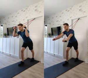 KUDDA Rączki uchwyty do gum do ćwiczeń POWER BAND KUDDA / fat grip gripz na gryf 13