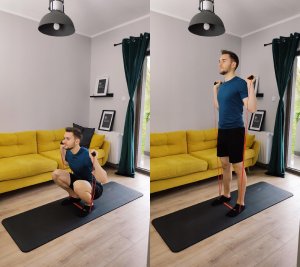 KUDDA Rączki uchwyty do gum do ćwiczeń POWER BAND KUDDA / fat grip gripz na gryf 2