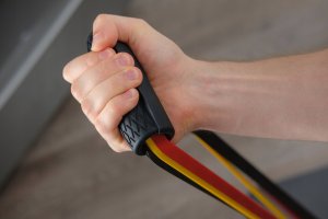 KUDDA Rączki uchwyty do gum do ćwiczeń POWER BAND KUDDA / fat grip gripz na gryf 5