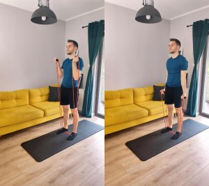 KUDDA Rączki uchwyty do gum do ćwiczeń POWER BAND KUDDA / fat grip gripz na gryf 7