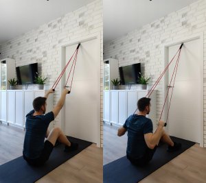 KUDDA Rączki uchwyty do gum do ćwiczeń POWER BAND KUDDA / fat grip gripz na gryf 10