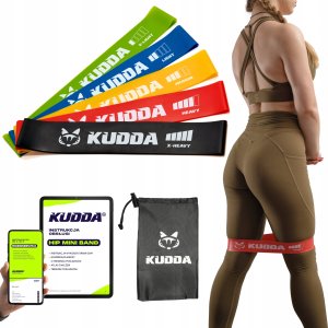 KUDDA GUMY DO ĆWICZEŃ MINI BAND fitness taśmy oporowe 1