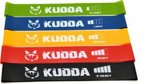 KUDDA GUMY DO ĆWICZEŃ MINI BAND fitness taśmy oporowe 12
