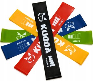 KUDDA GUMY DO ĆWICZEŃ MINI BAND fitness taśmy oporowe 14