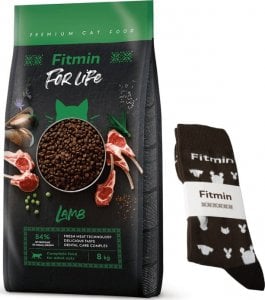 Fitmin  For Life Adult jagnięcina 8kg + skarpetki 1