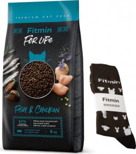 Fitmin  FITMIN Cat For Life Adult Fish and Chicken 8kg + Skarpetki Fitmin 1