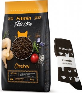 Fitmin  For Life Adult kurczak 8kg + skarpetki 1