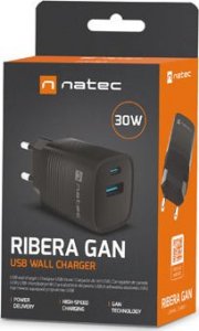 Ładowarka Natec Ribera GAN 1x USB-A 1x USB-C 30W (NUC-2141) 9