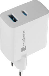 Ładowarka Natec Ribera 1x USB-A 1x USB-C 3.25 A (NUC-2144) 1