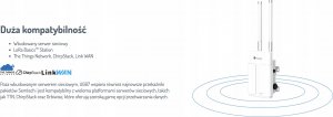 MILESIGHT Milesight UG67-L04EU Zewnętrzna Bramka LoraWan z modem LTE IP67 Wi-Fi GPS PoE MQTT VPN Programowalna w Python SDK Node-RED 2* Antena wewnętrzna 2*Antena Zewnętrzna 60cm 4