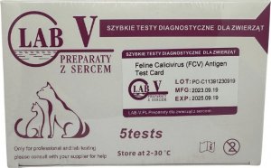 LAB V Lab-V Kaliciwiroza, chorobą układu oddechowego FCV Af Szybki test dla Kotów 1