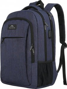 Plecak MATEINE Plecak podróżny miejski MATEIN na laptopa 15,6, kolor granatowy, 45x30x20 cm 1